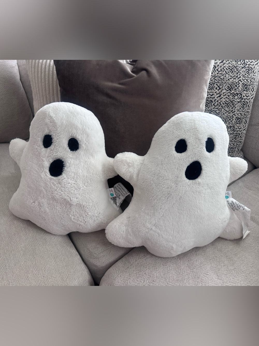 Set of Two Brentwood Originals Halloween Ghost Pillows